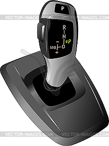 Automat gearshift - color vector clipart