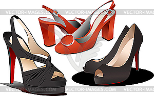 Fashion woman shoes - vector clipart