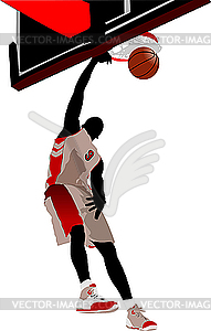 Basketball player - vector clipart