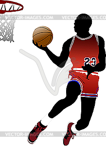 Basketball player - vector clipart