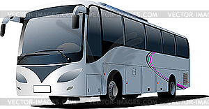 Городской автобус - клипарт в векторном виде