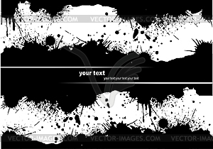 Grunge blot banner.s - vector clipart