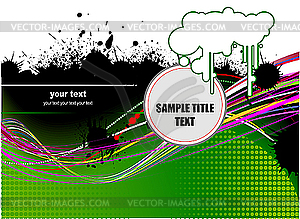 Green abstract background. - vector clipart