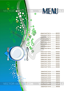 Ресторан (кафе) меню - стоковый векторный клипарт