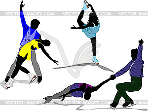 Figure skating - vector clipart