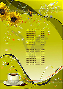 Restaurant (cafe) menu - vector clipart