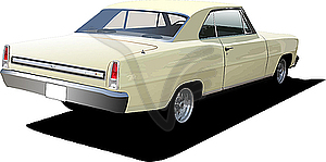 1970`s Luxury Coupe - vector clip art