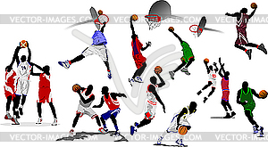 Basketball players. - vector image