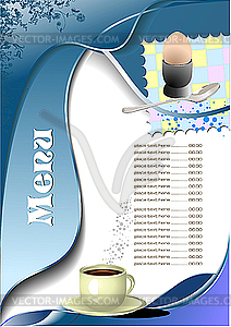Restaurant (cafe) menu - vector image