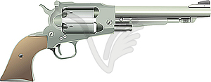 Revolver gun on . - vector EPS clipart