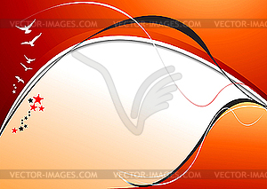 Orange yellow abstract background. - vector image