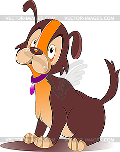 Cute dog - vector clipart