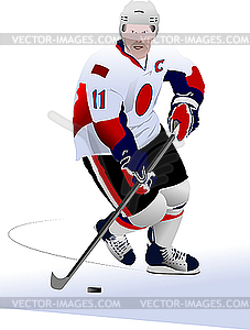 Ice hockey player - vector clip art