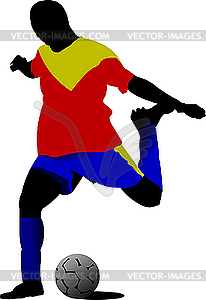 Soccer players. - royalty-free vector image