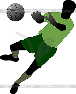 Soccer players. - vector image