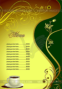 Restaurant (cafe) menu - vector image