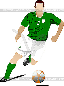 Soccer player. - vector EPS clipart