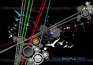 Black business background. - vector clipart