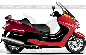 Sketch of city motorcycle. Scooter. - vector image