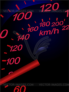 Sport car speedometer. - vector clipart