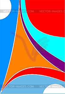 Abstract colored circus background. - vector image