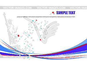 American background. - vector image