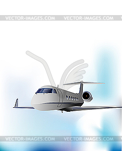 Airplane flight. - vector clipart / vector image