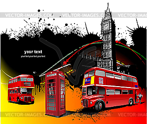 London rarity reds. - vector image