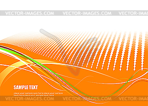 Orange doted background. - vector image