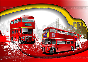 Cover for brochure with Londons. - vector clip art