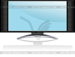 Screen of Plasma or LCD TV set - royalty-free vector clipart