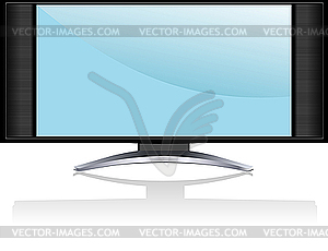 Lcd screen monitor tv Royalty Free Vector Image