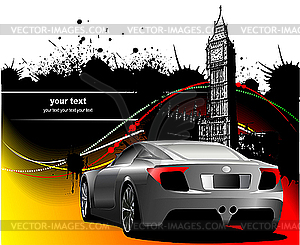 Cover for brochure with London. - vector clipart