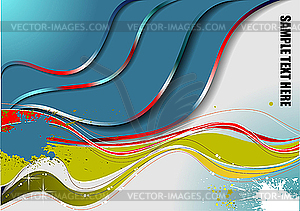 Abstract wave background - vector image