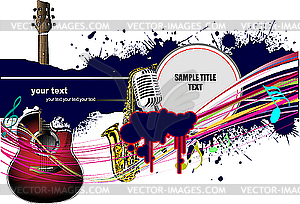 Abstract music composition - vector clipart