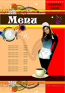 Restaurant (cafe) menu - vector clipart