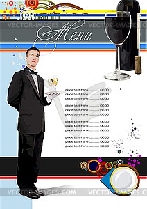 Restaurant (cafe) menu - vector image