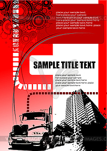 Grunge стиль обложка для брошюры городских  - изображение в векторном формате
