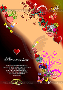 Wedding invitation - vector image