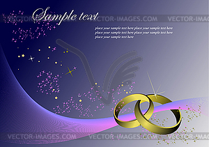 Wedding cardd - vector image