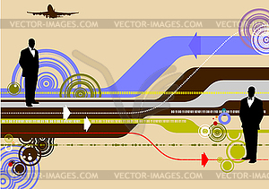 Abstract hi-tech background - vector image