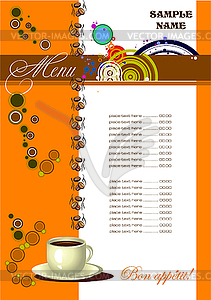 Restaurant (cafe) menu - vector clipart