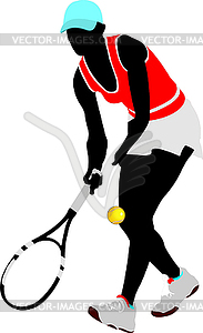 Tennis player - vector clip art