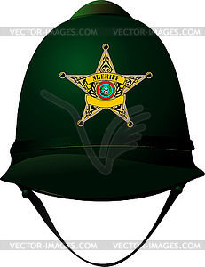 Sheriff`s cap - vector image