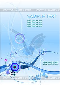 Cover for brochure - vector clipart