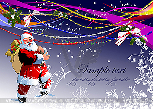 Greeting card for Christmas - vector clipart