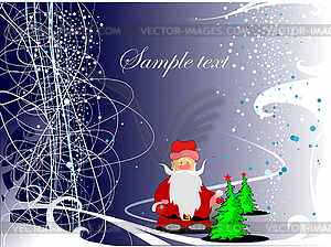 New Year or Christmas Night - vector clipart