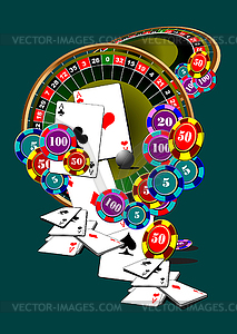 Casino elements - vector clip art