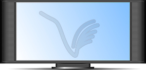 Screen of Plasma or LCD TV set - vector EPS clipart