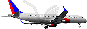 Airplane on air - vector clipart